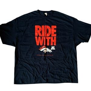 Alstyle “Ride With” Broncos Tee 4XL